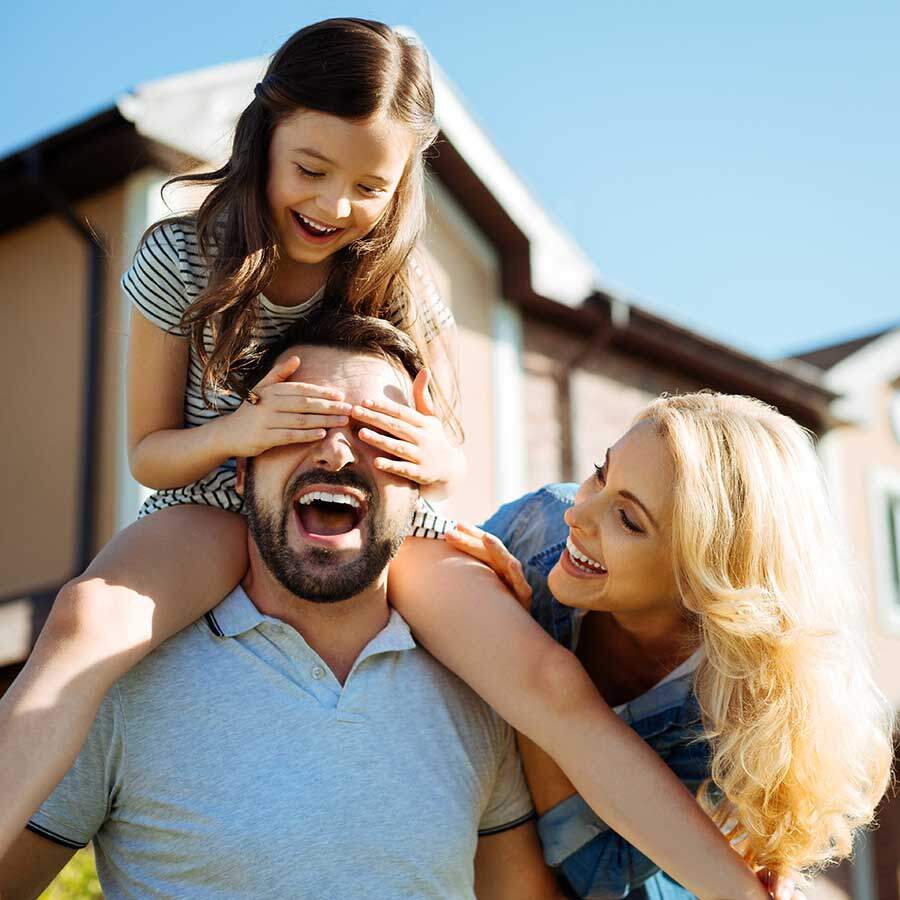 Family happy despite having a bad credit history