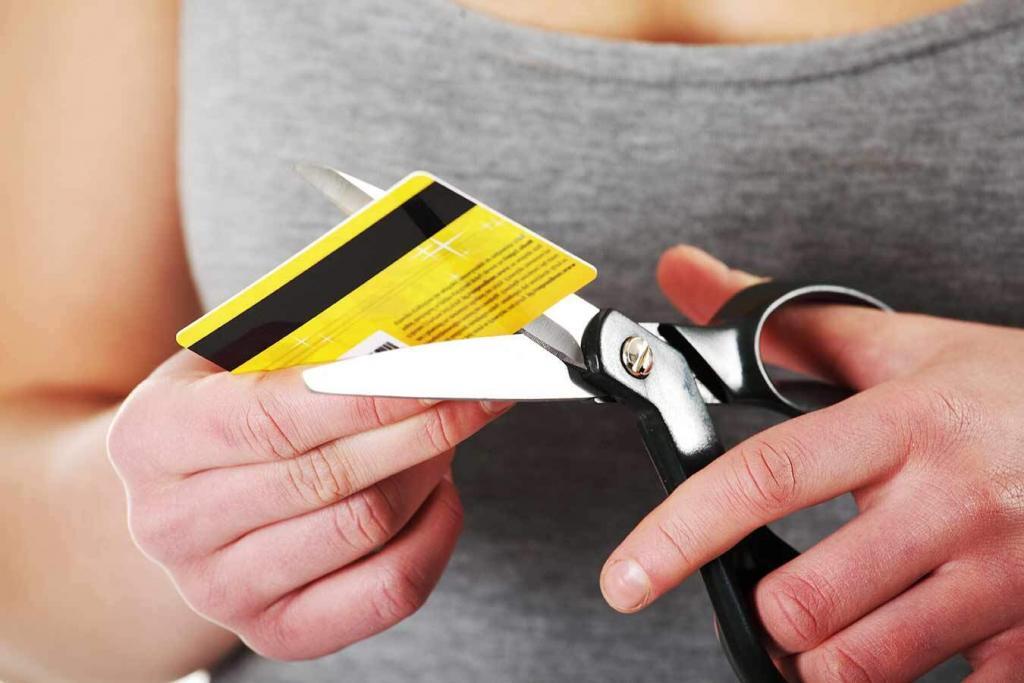 stop creating more debt and cut up your credit cards