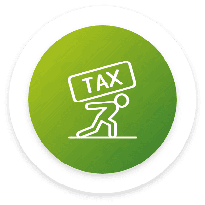 Tax debt consolidation icon